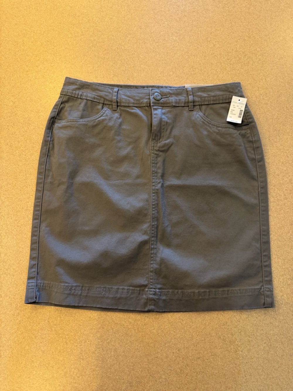 Maurices Gray Casual Mini Skirt